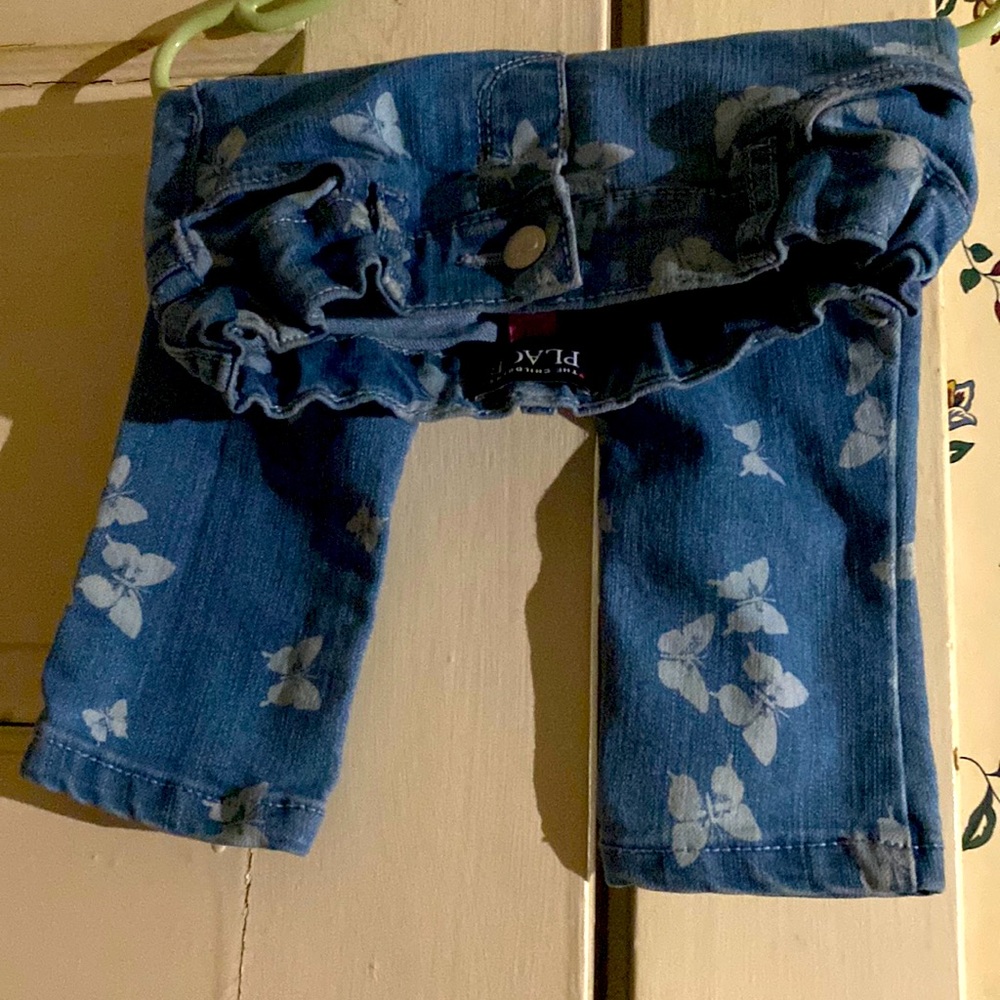 Baby girl butterflies jeans 12-18 months